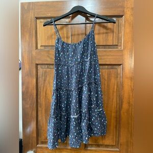 Aeropostale Navy Blue Dress with Teal flower accents